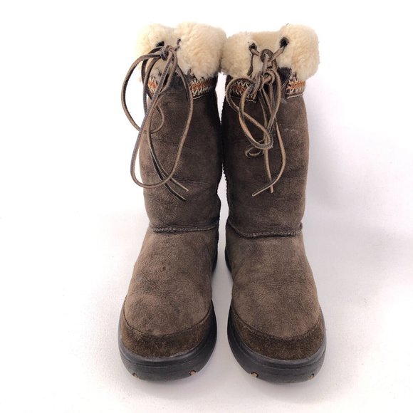 UGG Ultimate Cuff Tall Winter Boots 8 - Picture 4 of 12